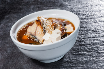 Unagi miso soup