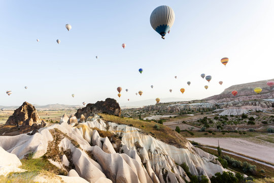 Mongolfiere in Cappadocia. Turchia