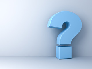 Question mark on white background