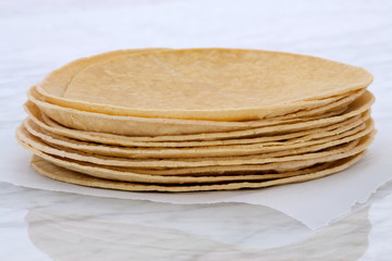Delicious mexican corn tortillas