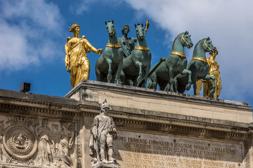Obraz premium Triumphal Arch (Arc de Triomphe du Carrousel, 1808), Paris.