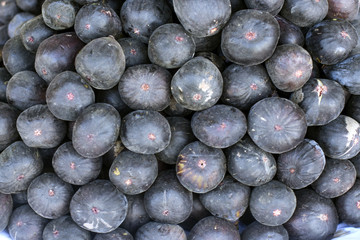 Fresh fruit figs on a market in Peru.