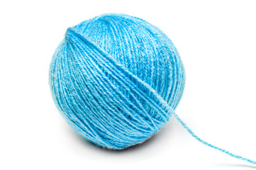 Ball with blue thread for sewing