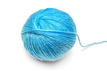 Ball with blue thread for sewing