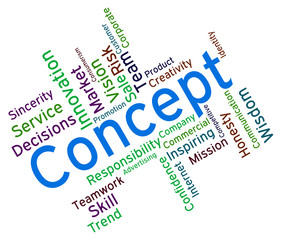 Concept Word Shows Theory Thoughts And Idea