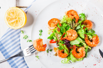 Shrimps with beer