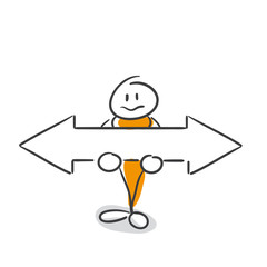 Strichmännchen Serie Pumpy / Pfeil