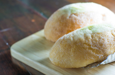 Buttered bread