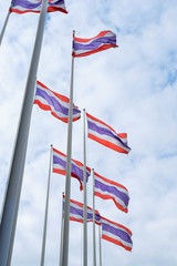 Fototapeta na wymiar Thai Flags