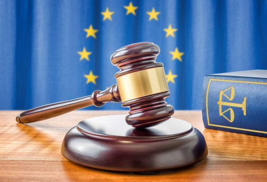 Richterhammer und Gesetzbuch - Europ&auml;ische Union