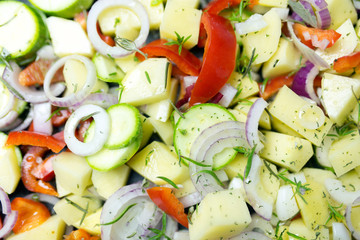 raw vegetables
