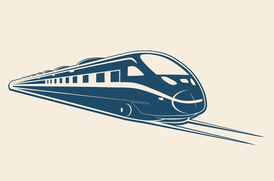 TRAIN flat design illustration vector
