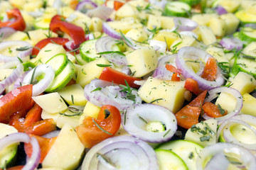 raw vegetables