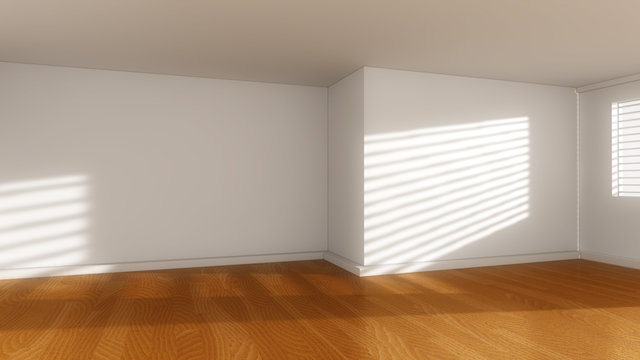 3d interior wall and floor