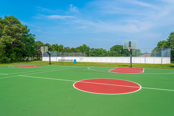 Naklejka premium Basketball field