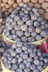 Potatoes in a Peru marketplace in Arequipa.