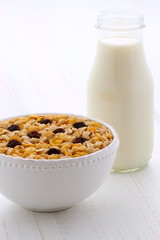 Delicious muesli breakfast