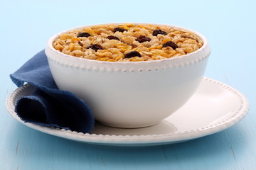 Delicious organic muesli cereal