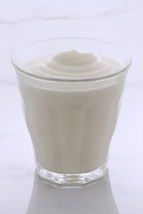 Vintage retro styling yogurt