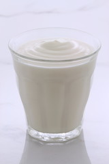 Vintage retro styling yogurt