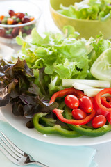 fresh vegetable for salad recipe