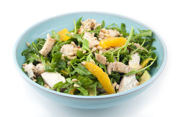 salad with chicken and orange