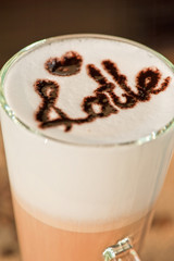 latte closeup
