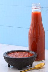 Artisan red hot chili sauce