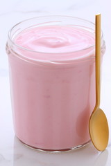 Vintage retro style yogurt