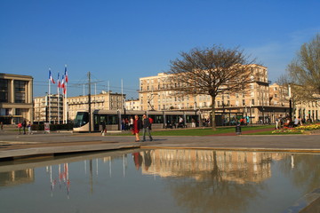Place de l'hotel de ville au Havre, France