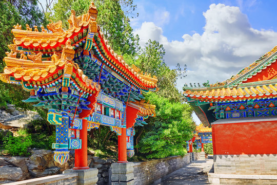 Beautiful Beihai Park, near the Forbidden City, Beijing.
