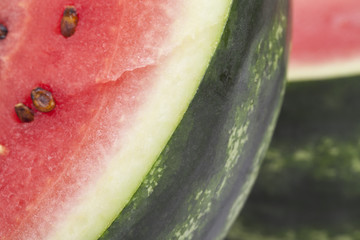 pieces of sliced watermelon