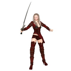 Obraz premium 女性騎士