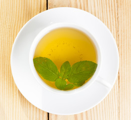 Green mint tea
