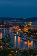 Fototapeta na wymiar Prague view in the night, Czech Republic