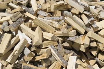 Сhopped wood for the fireplace/stove
