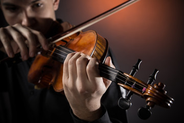 Young man with violin