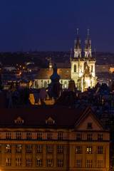 Fototapeta na wymiar Prague view in the night, Czech Republic