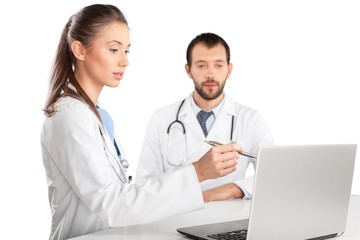 Doctor, Computer, Healthcare And Medicine.