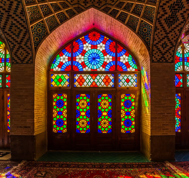 Nasir Al-Mulk Mosque windows