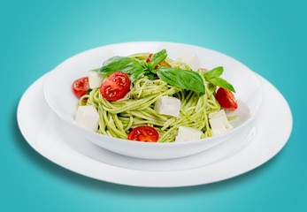 Dish, pasta, tortelloni.