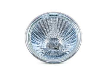 Halogen lamp isolated on white background