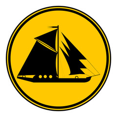 Sailing ship button.