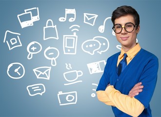 Nerd, Men, Businessman.