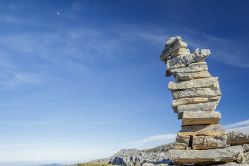 Pile of stone at the mountain - 86012571