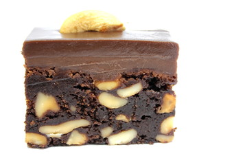 Homemade  pastry mini chocolate brownie cake