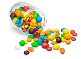 Jellybean, Jar, Candy.