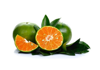 Orange slice isolated on white background