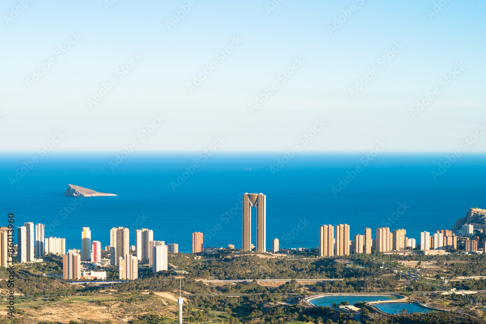 Wall mural Benidorm beach resort