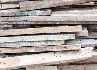 Old plank pile
